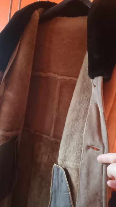 Cojoc bărbătesc lung,culoare bej-capucino