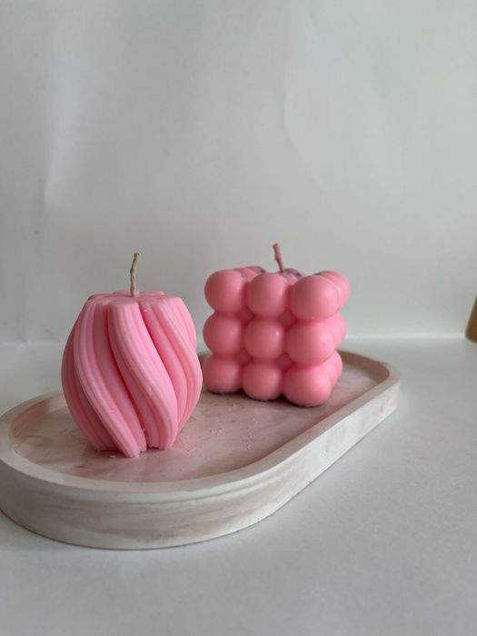 Формы,Воск,фитиля,отдушк для свечей,баночки,кашпо, подставка из гипса