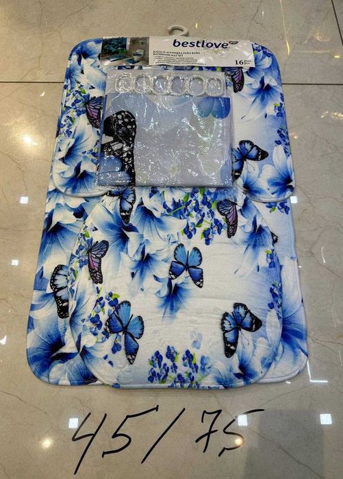 Комплект из 4 предметов для душа, ванной комнаты, 3D-цифровая печать