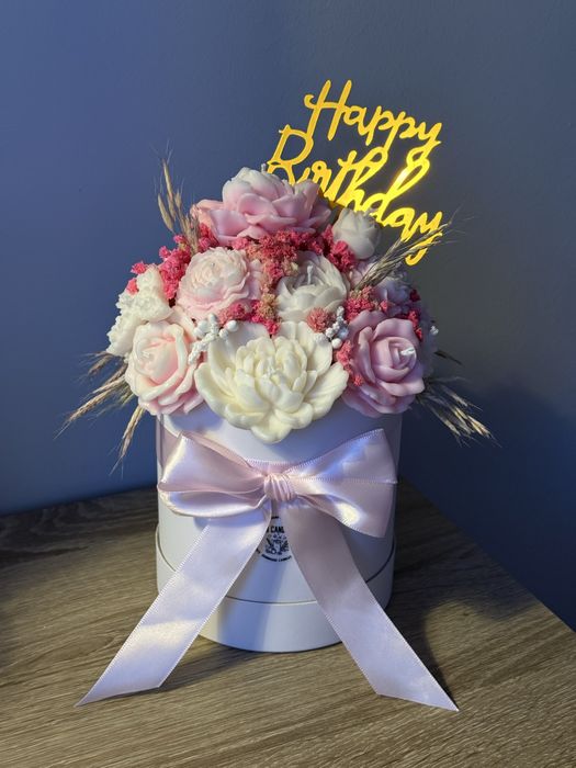 Ароматни букети от соеви свещи