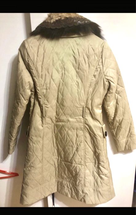 Geaca lung  cu blana