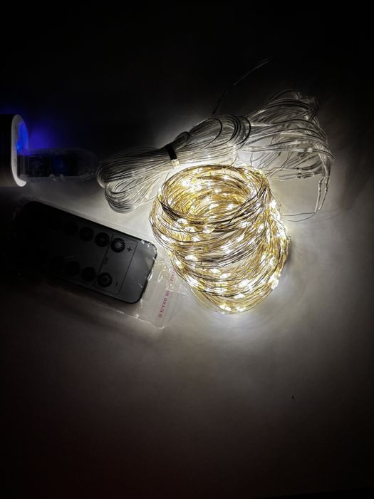 Гирлянда роса на окно