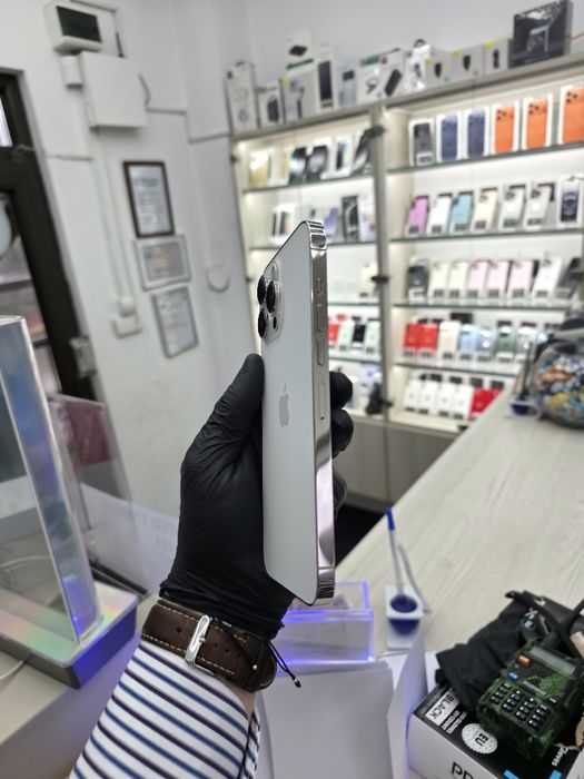 iPhone 13 Pro Max / Silver / 128GB / Baterie 100% / Garanție / Rate