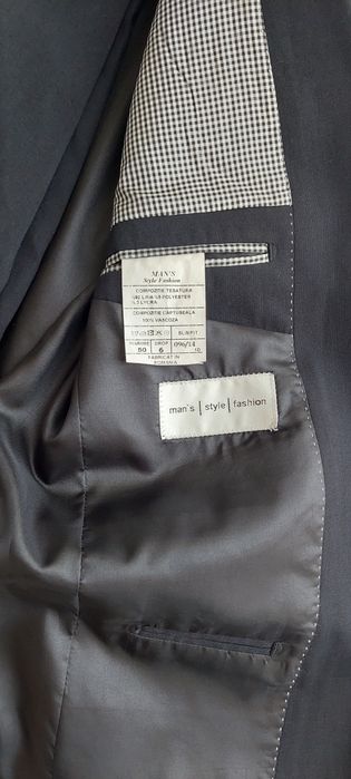 Costum masculin-slimfit-negru-marimea 50