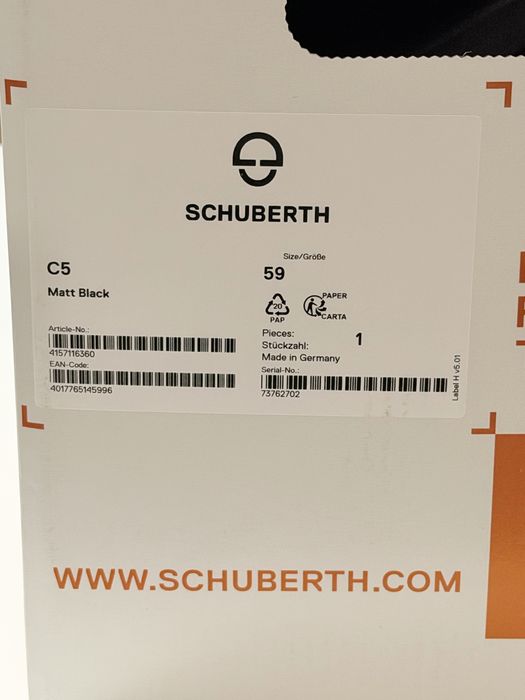 Schuberth C5 Matt Black – размер L (59)