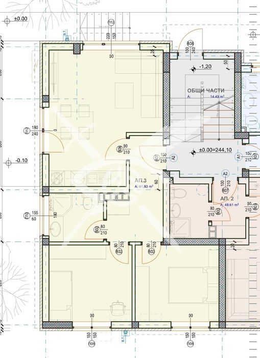 Продава се Тристаен апартамент в Асеновград - 91 кв.м за 841 €/кв.м - Снимка #1