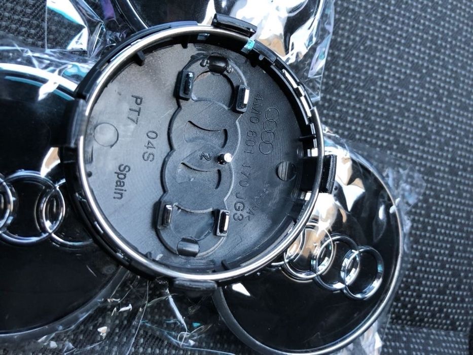 Capace/capac roti/jante aliaj Negru Black AUDI 60mm A2 A3 A4 A6 A8 TT