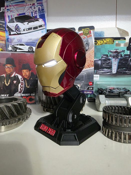 Suport printat 3D pentru cap Iron Man DeAgostini – negru