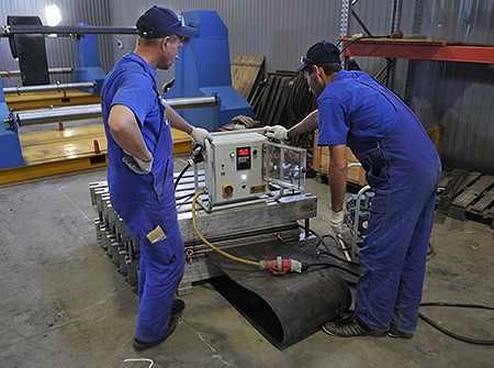 Стыковка (вулканизация)   методом горячей вулканизации