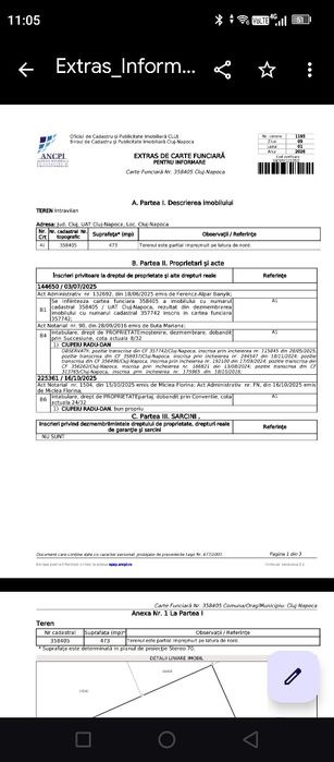 Vand parcela de teren intravilan