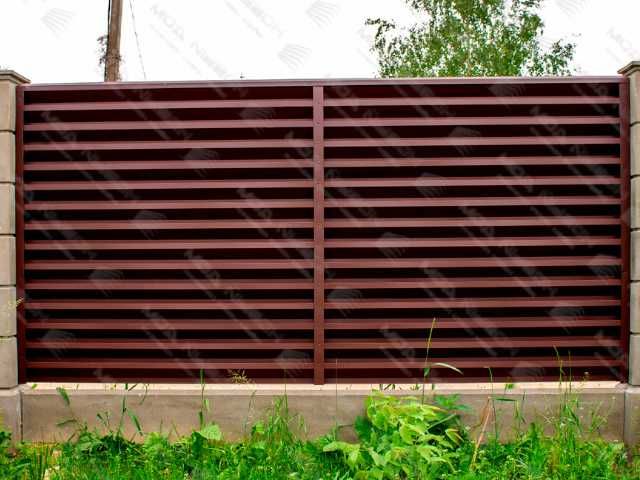 Забор жалюзи еврожалюзи