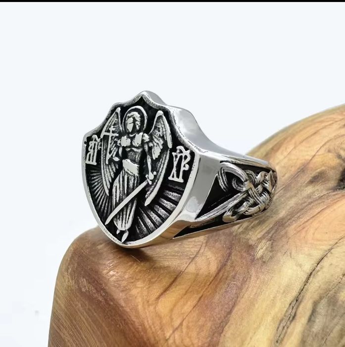 Пръстени Архангел Михаил и с кръст 316L