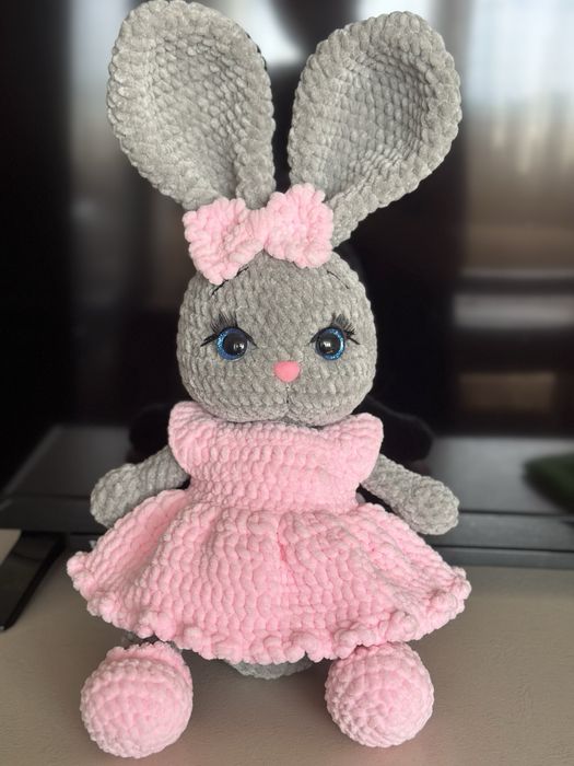 Зайче плетено на една кука