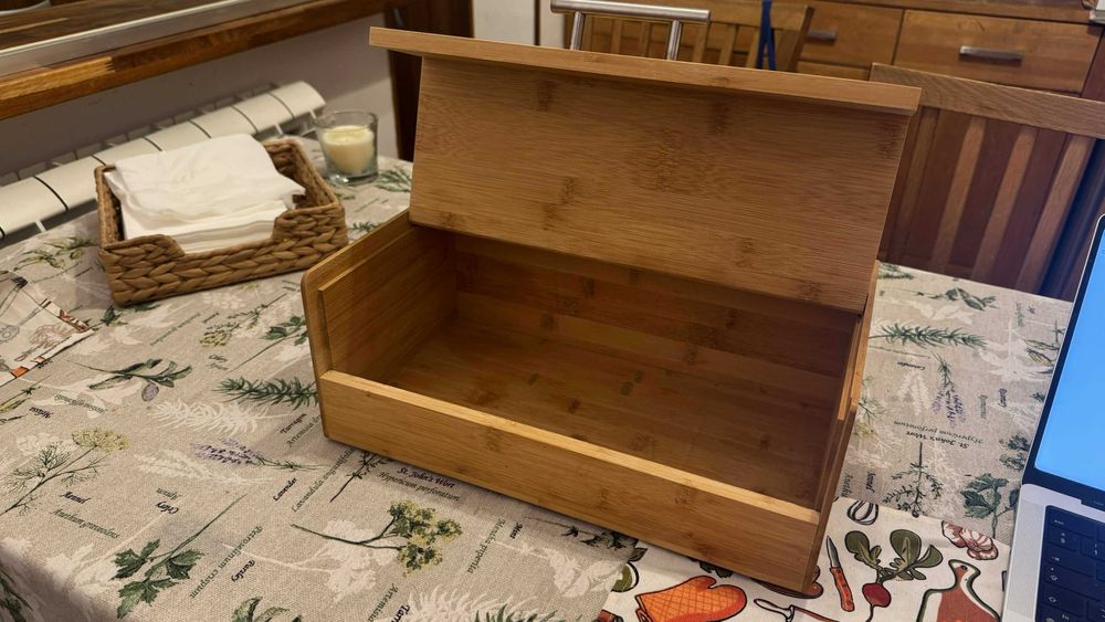 Бамбукова кутия за хляб 36х20х14 см