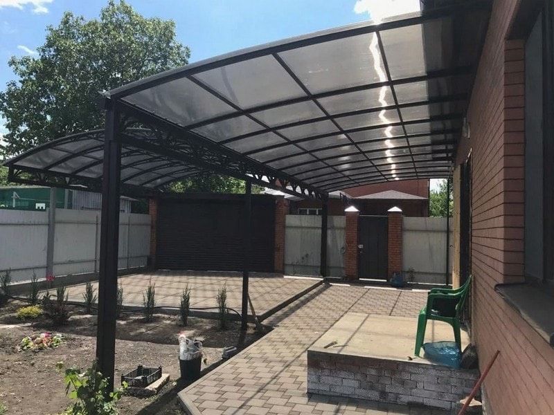 Поликарбонат трапеция, сотый, монолитный
