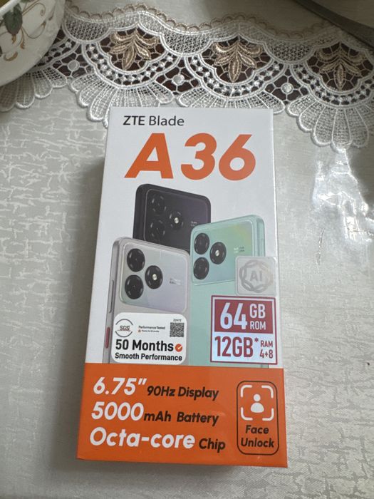 ZTE Blade A36 12гб+64 гб