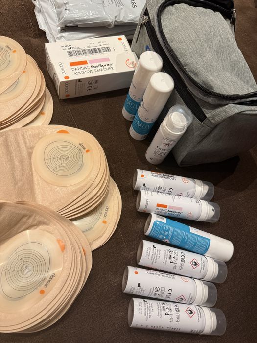 Pungi colostoma cu prindere silicon/evacuare