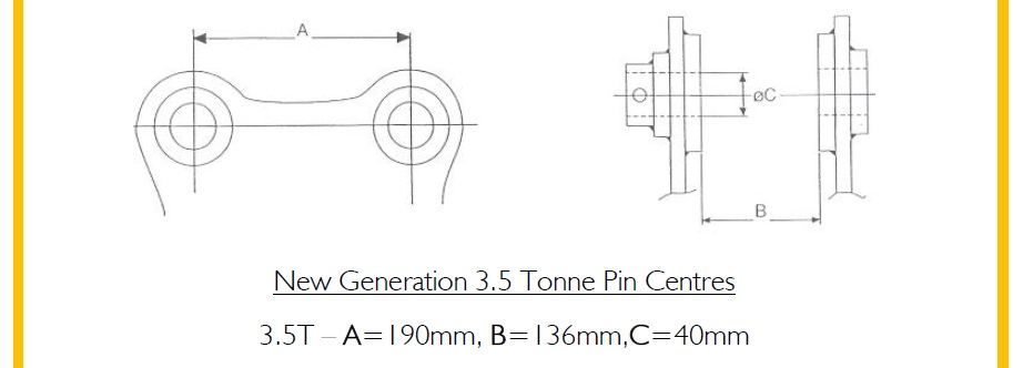 Кофи за багер чисто нови пин 40мм jcb