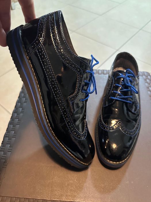 Pantofi barbati piele naturala lacuita