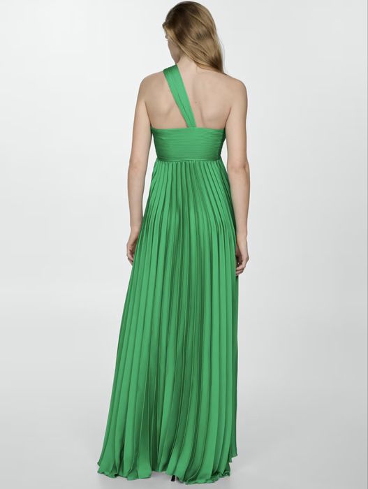 Официална зелена рокля Mango XS