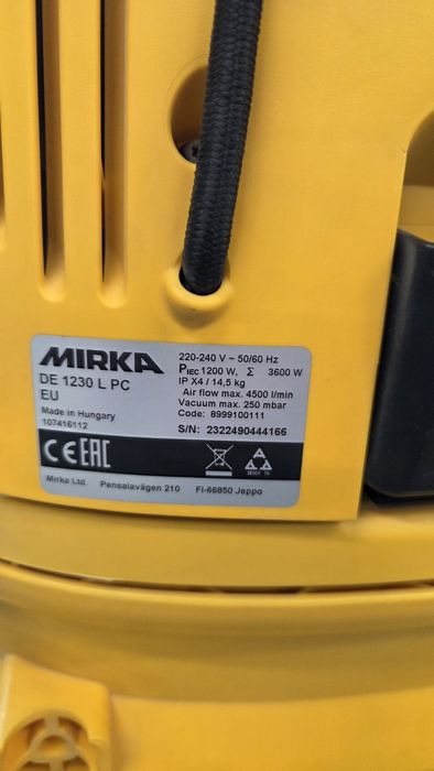 Aspirator vopsitorie  Mirka