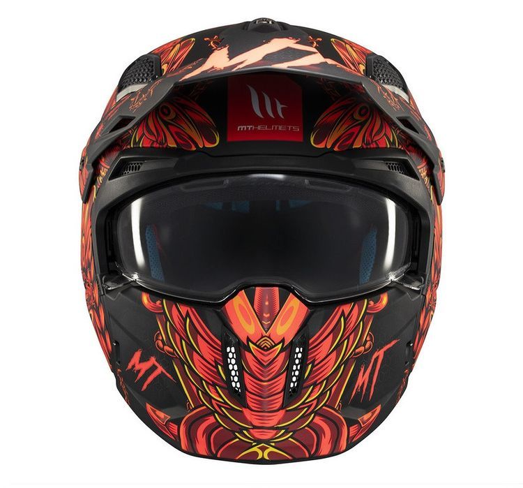 Casca Mt Helmets Streetfighter SV S B5 Hellish rosu mat