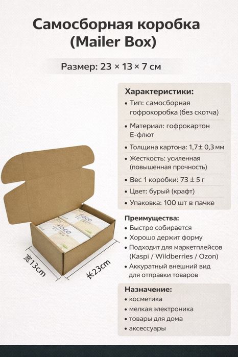 Коробки подарочные самосборные красивые Алматы