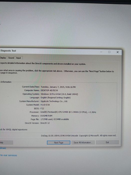 Vand calculator PC , Intel G4400 , 8GB RAM DDR4 , Amd RADEON R7 200