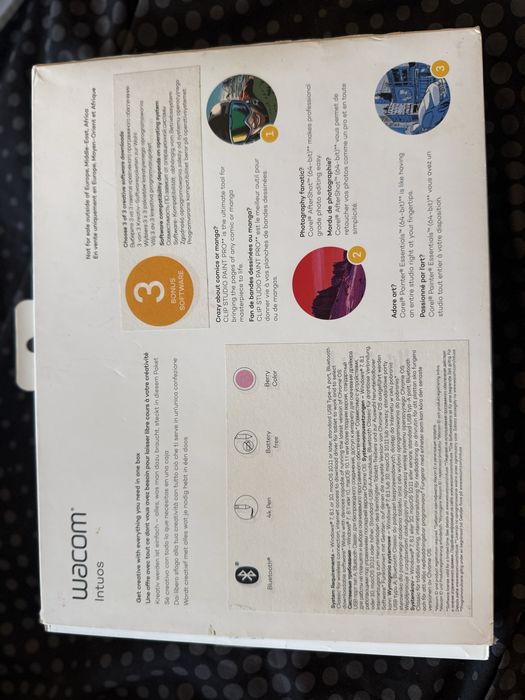 Графичен таблет wacom Intos M, Bluetooth,berry
