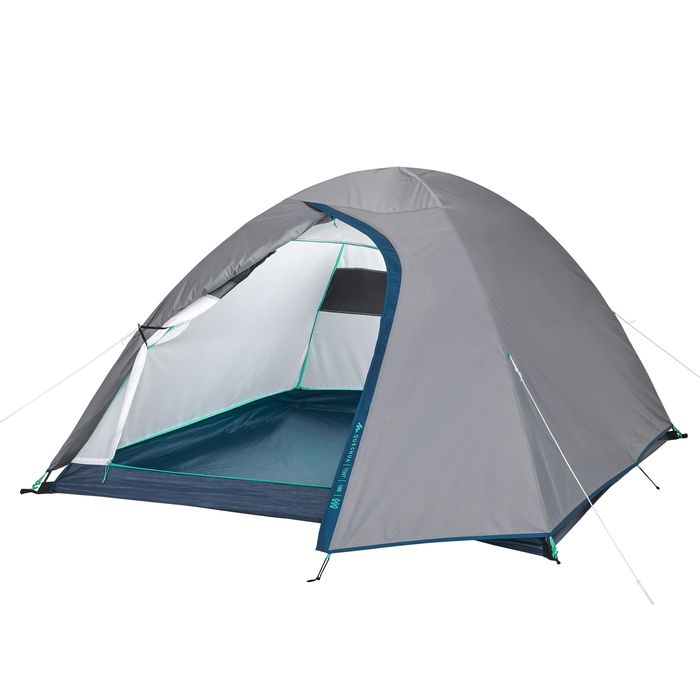 Cort de camping 3 locuri, Mh100 gri - No - produs resigilat Decathlon