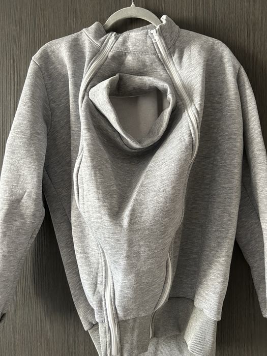 Поларен суитчър за бебеносене светло сив