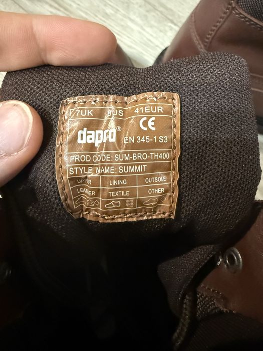 Защитные ботинки Dapro S3 (41 размер) — Б/У
