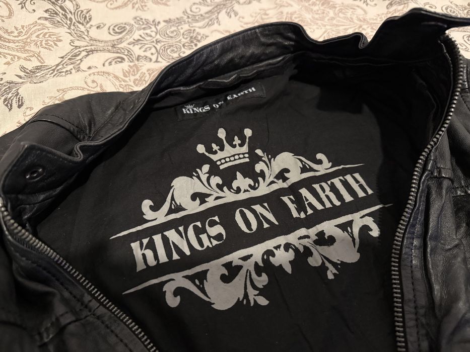 Премиум мъжко кожено яке Kings on Earth (Mauritius) -100% агнешка кожа