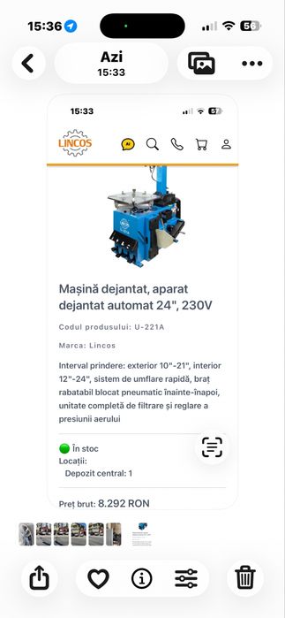 Aparat dejntat rotii lincos U-221A