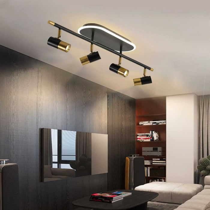 EIDISUNY LED димируеми таванни 4-посочни прожектори с дистанционно,30W