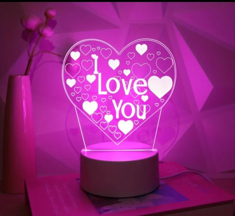Нощна лампа "I love you"