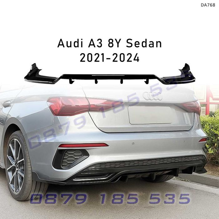Тунинг дифузьор задна броня Audi A3 8Y Sedan заден дифузор ауди а3
