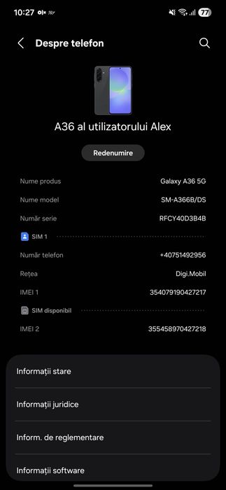 Samsung a 36 black