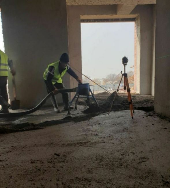 Стяжка пол /сухайа стйшка/сухоя стйашка / усухое За день 300метр2 Гара