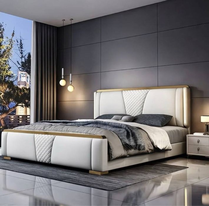 Premium кровать с хранением и подсветкой