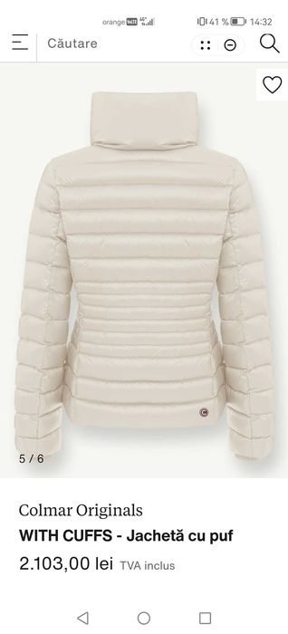 Geaca Colmar, mărimea M, umpluta cu puf de gasca