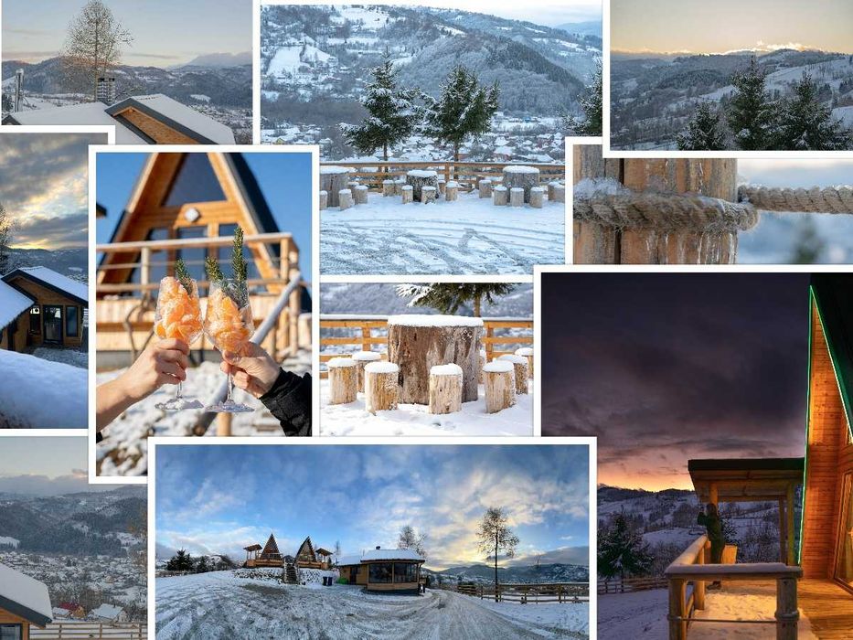Cabane A frame -ciubăr - foisor - Liber de Crăciun