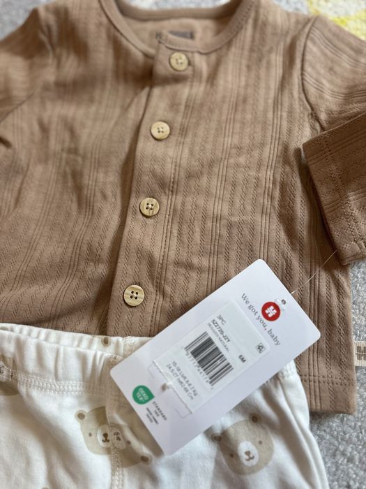 Блузка с панталонче Huggies - 6 м с етикет