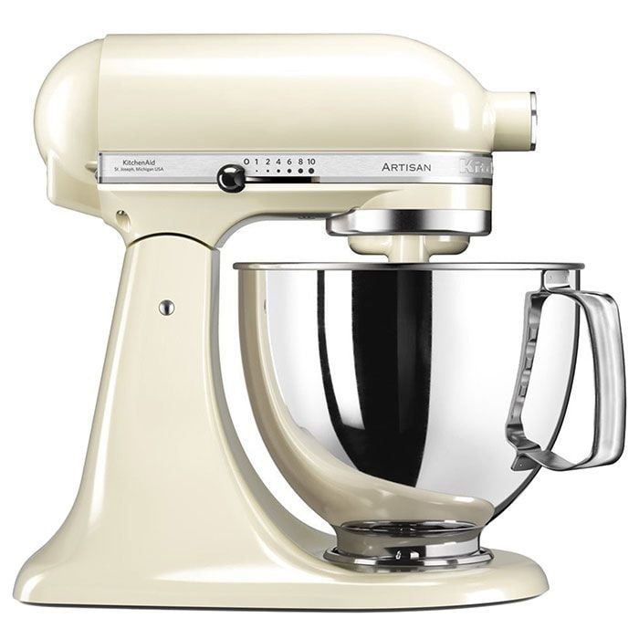 Кухненски робот KitchenAid Artisan с рендета, 4.8 л, Almond Cream
