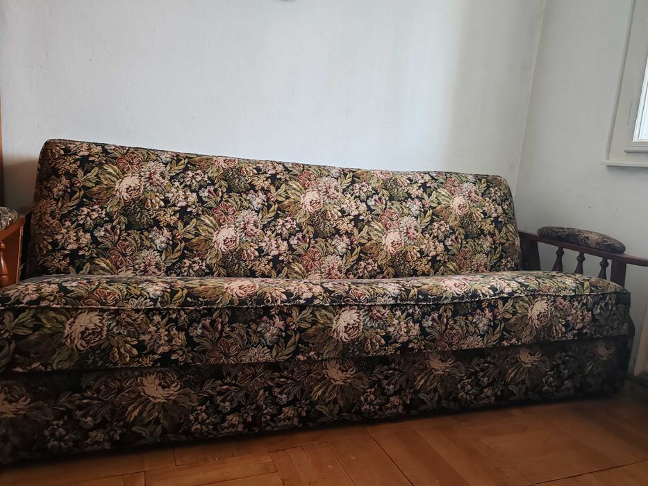Canapea extensibila click-clack cadru solid cu spatiu depozitare