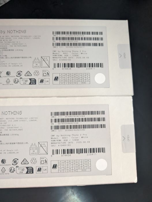 Telefon mobil CMF Phone 2 Pro, 128 GB, 8GB RAM, 5G alb