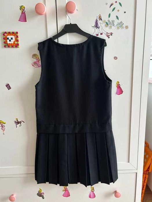 Zeco London, school wear Sarafan școlar fetițe 7-8 ani