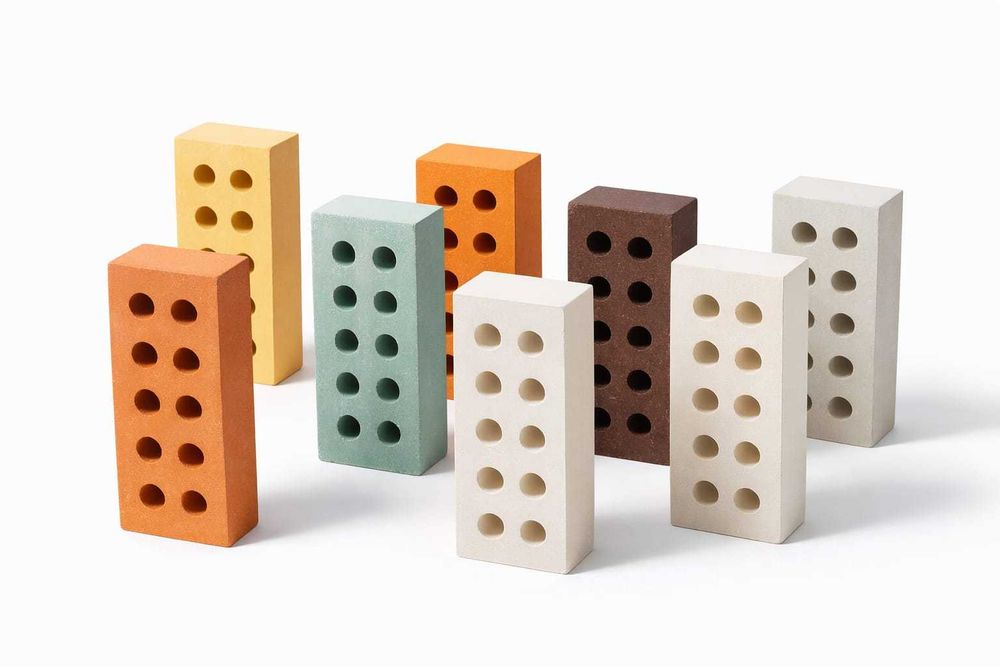 Облицовочный  кирпич все света радуги   полнотелый и пустотелый