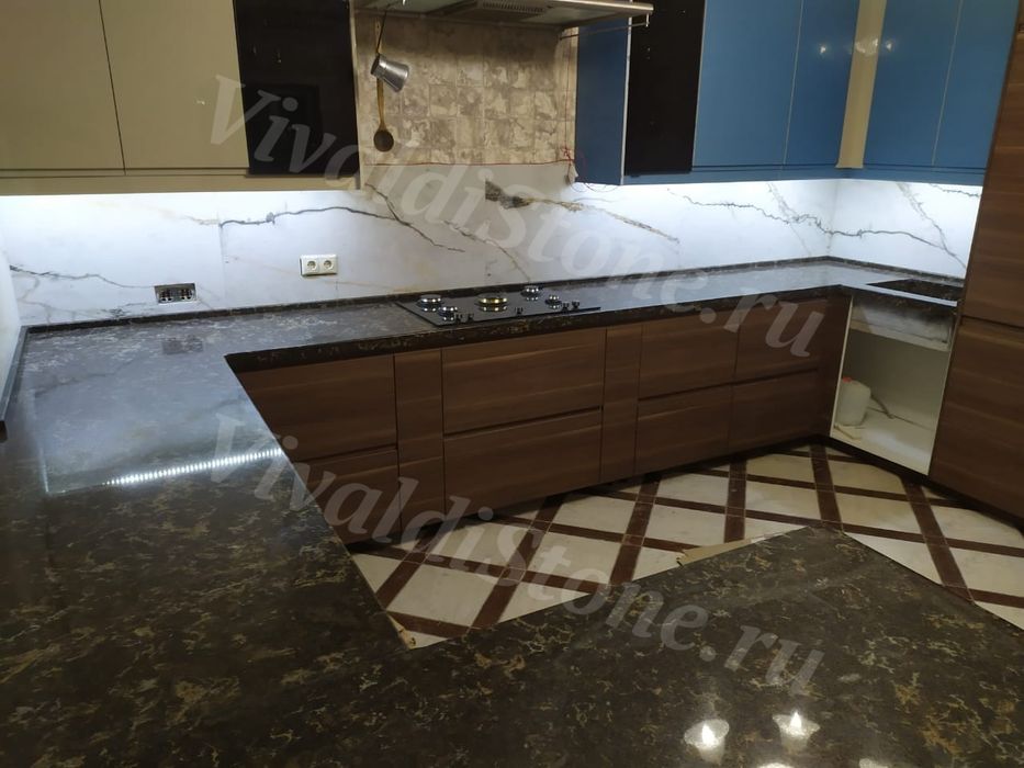 Изделия из кварцевого агломерата. Столешницы, раковины, столы.