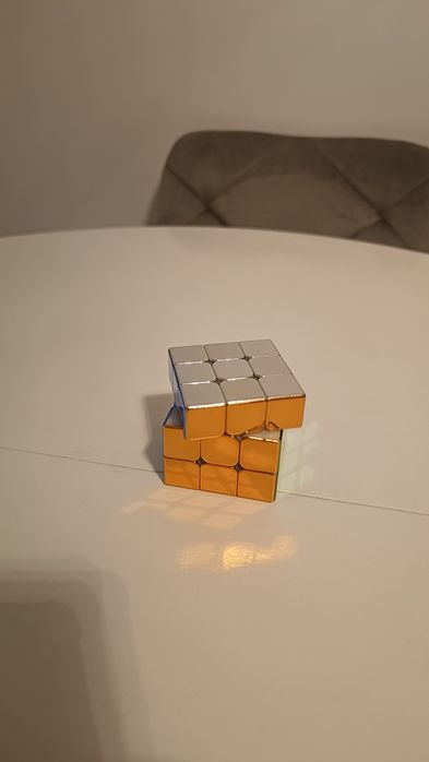 Cub Rubik magnetic vopsea metalica